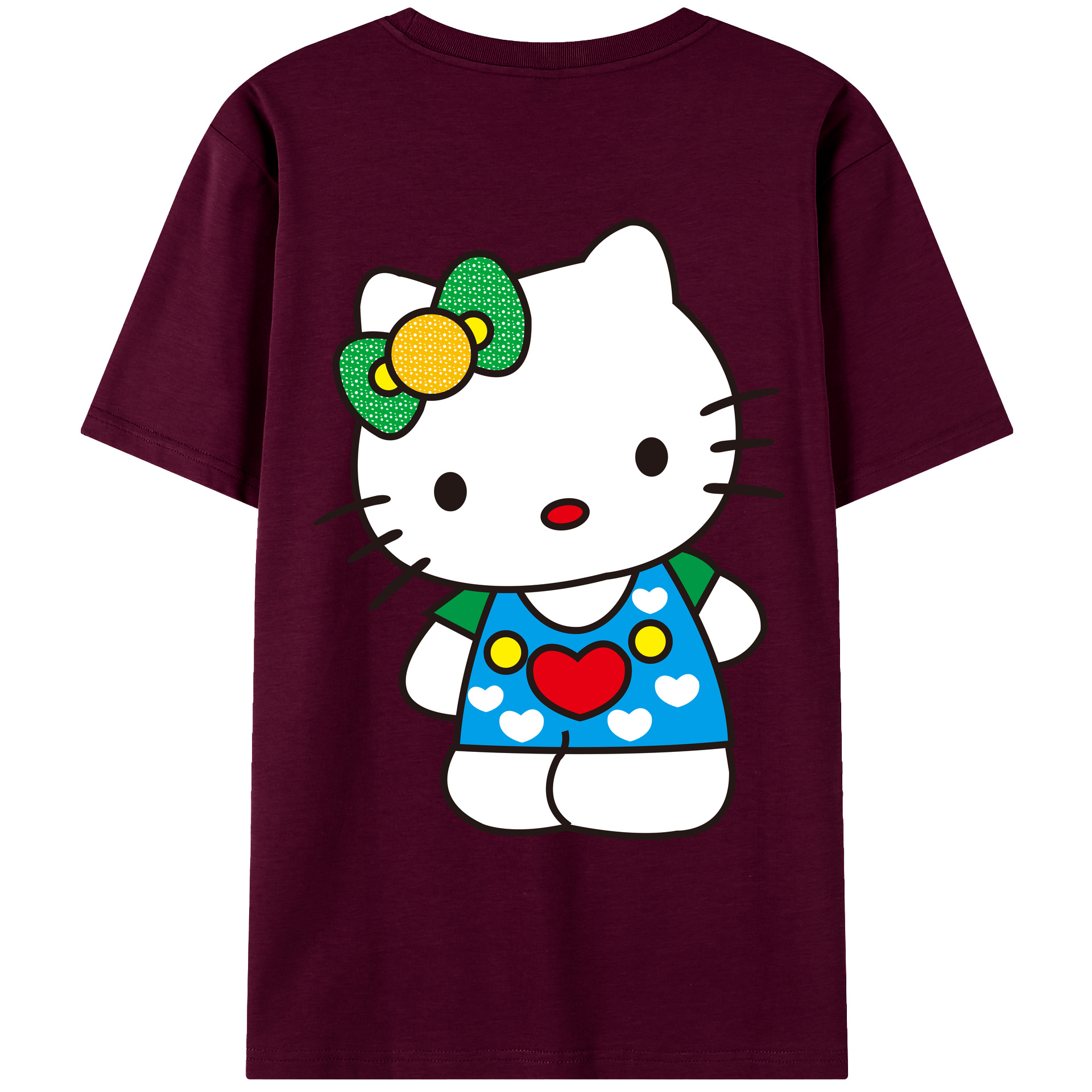 （画像用） Hello Kitty ハローキティ レディース半袖Tシャツ(バックプリント)